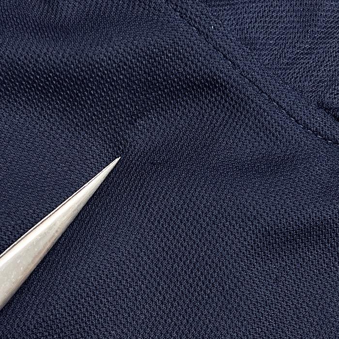 リンクス ゴルフ LYNX GOLF ハイネック ポロシャツ ハーフジップ ボーダー 半袖 ロゴ刺繍 ポケット ポリ100% M ネイビー 紺×白 メンズ | Lynx | 05