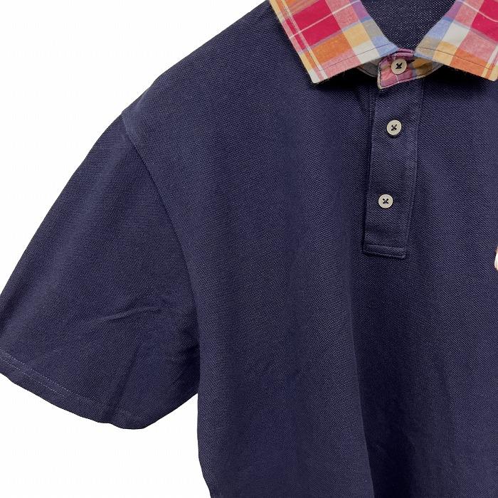 Polo by Ralph Lauren ラルフローレン チェック柄 鹿の子ポロ Polo by Ralph Lauren オールドラルフローレン チェック襟 鹿の子