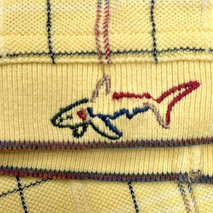 グレッグノーマン GREG NORMAN ゴルフ ポロシャツ 鹿の子 チェック ポケット無し 半袖 綿100% L イエロー 黄×赤×青×紺×緑×白 メンズ | GREG NORMAN | 05