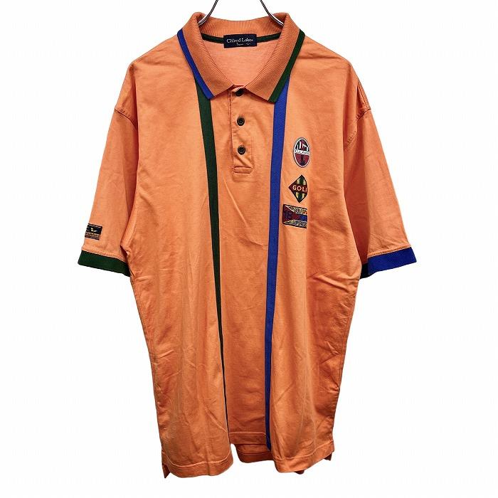 Chland Lake ゴルフ ポロシャツ Tシャツ生地 半袖 ロングテール 綿100