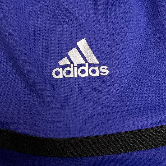 アディダス adidas ゴルフ ポロシャツ ボーダー×ストライプ 半袖 ポケット無し climachill ポリ100% ネイビー 紺×黒 メンズ | adidas | 02