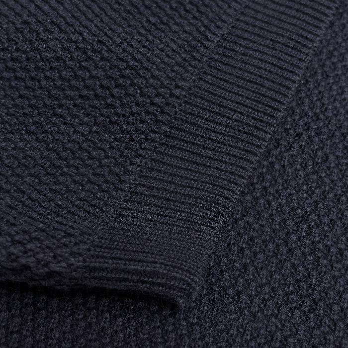 ユナイテッドアローズ UNITED ARROWS 鹿の子カットソー 無地 半袖 丸首 袖口と裾がリブ アクリル×綿 M ネイビー 紺 レディース(メンズ？) | UNITED ARROWS | 02