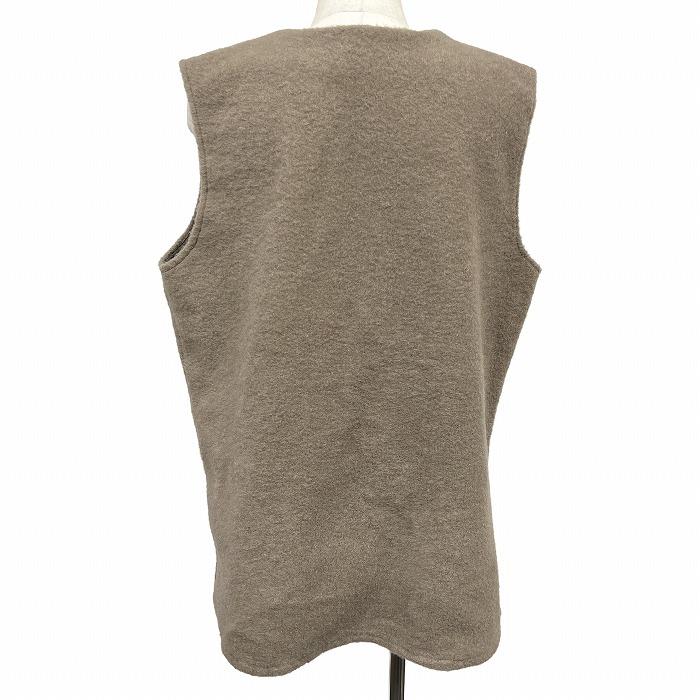 フリークスストア 起毛 プルオーバー ベスト キーネック 無地 裾の両側にスリット ポリ100% M ベージュ レディース(メンズ？) | FREAK'S STORE | 02