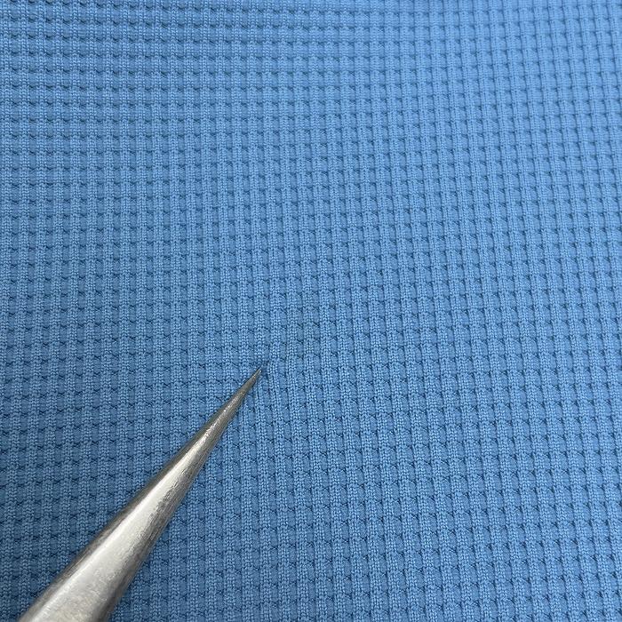 ナイキ ゴルフ NIKE GOLF ポロシャツ ハーフジップ ロゴ刺繍 半袖 ポケット無し 裾の両側にスリット ポリ100% L ブルー 青 メンズ | NIKE | 02