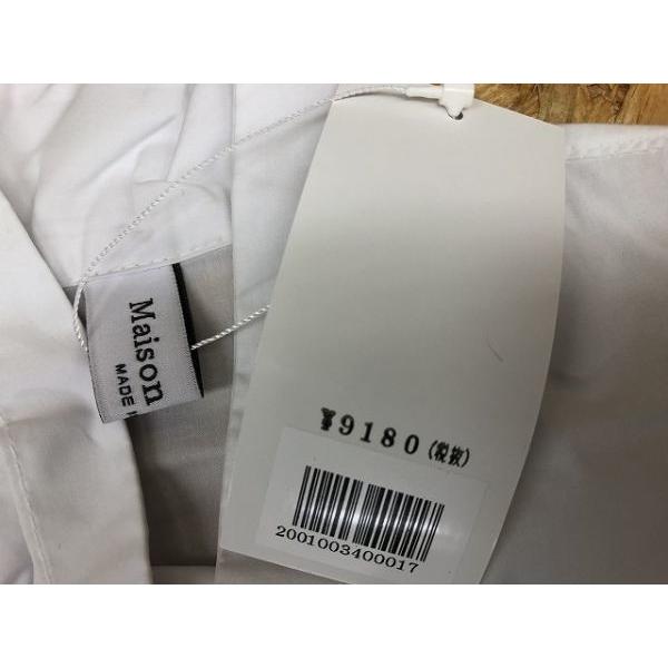 MAISON DE COLOR メゾンドカラー サイズ不明 レディース デザインシャツ フライフロント 無地 緩めのシルエット 白 ホワイト |  | 01