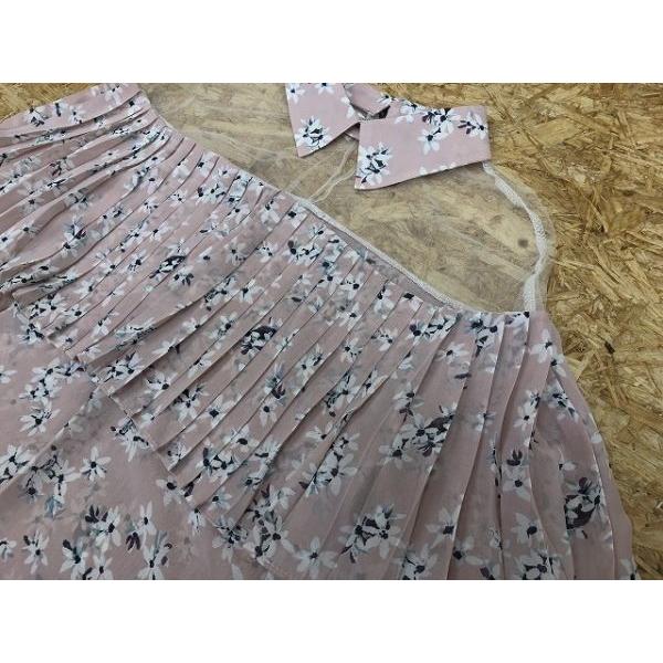 BEYOND ビヨンド サイズ不明(肩幅45cm) レディース ブラウス シャツ シースルートップス 花柄 フラワー ポリ100% ピンク×オフホワイト | BEYOND | 02