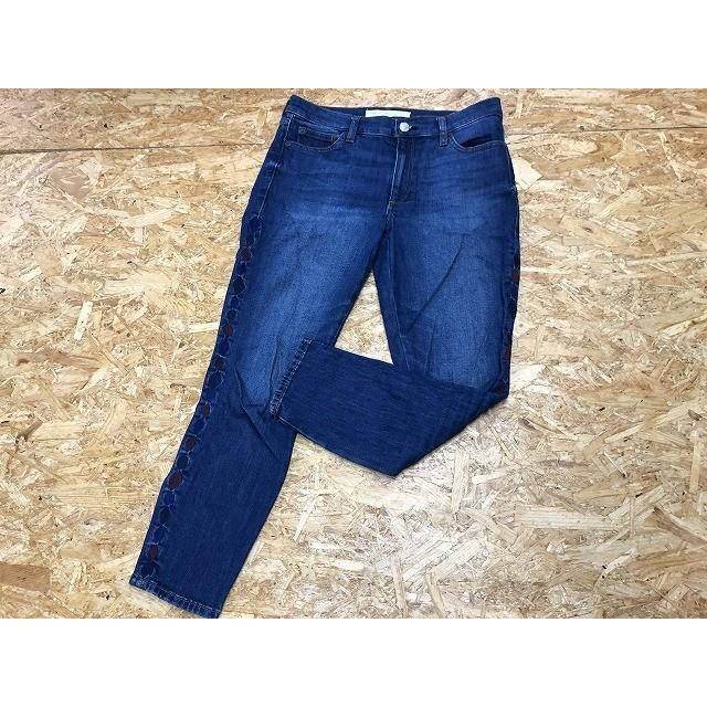 Gap ギャップ サイズ6 レディース デニム パンツ ジーンズ サイドにダイヤ柄 スキニー テーパード ロング ブルー 青 Jl Undo Rowa ヤフー店 通販 Yahoo ショッピング