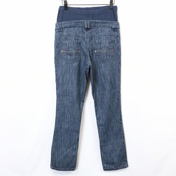 【新品】hiromichi nakano RED LABEL マタニティー用 デニム パンツ ジーンズ ジーパン ウエストリブ 綿100% M ブルー 青 レディース | hiromichi nakano | 02