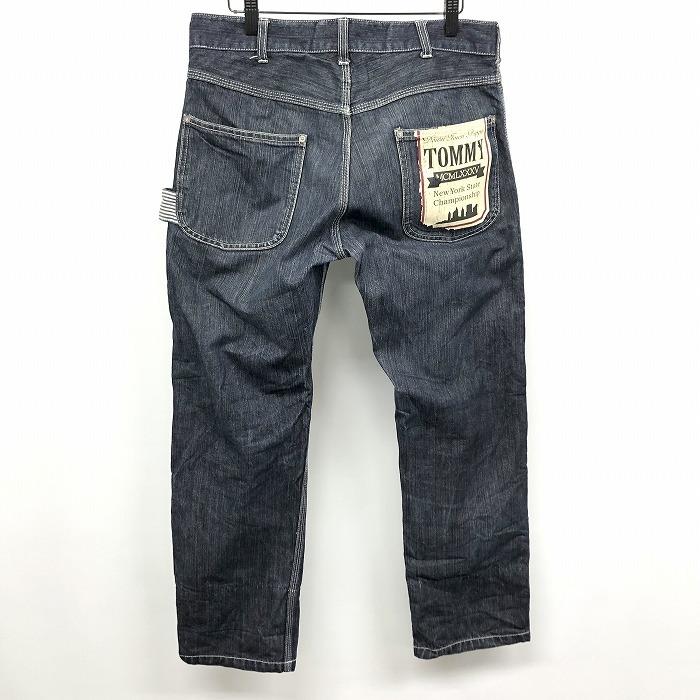 TOMMY トミー M メンズ デニム ベイカーパンツ ジーンズ 裾に 