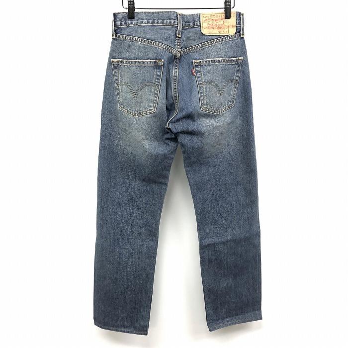 リーバイス LEVI'S 501 WPL423 デニム パンツ ジーンズ ジーパン 若干テーパード USED加工 ボタンフライ 綿100% 29 ブルー 青 メンズ 男性｜undo-rowa｜03