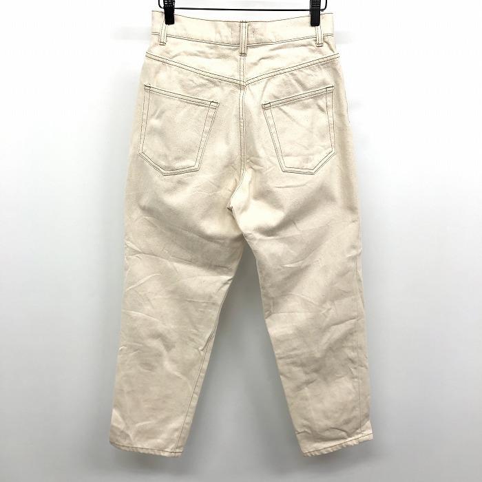 レプシィム LEPSIM デニム パンツ ジーンズ ジーパン テーパード 無地 ジップフライ ロング 綿100% S ナチュラルオフホワイト レディース | LEPSIM | 01