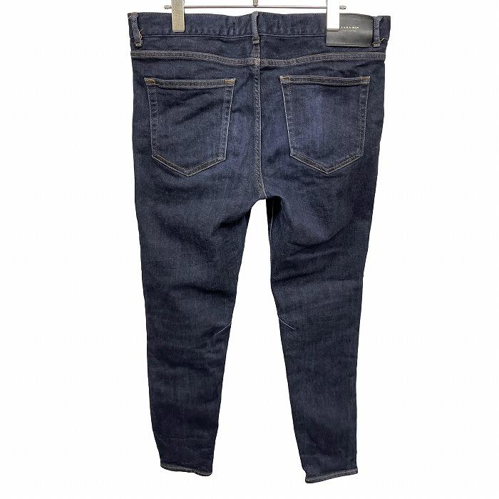 チョココロネ様 デニム 40ブルー Cafune カフネ ジーンズ クラッシュ ゆる ルーズ デニム ブルー