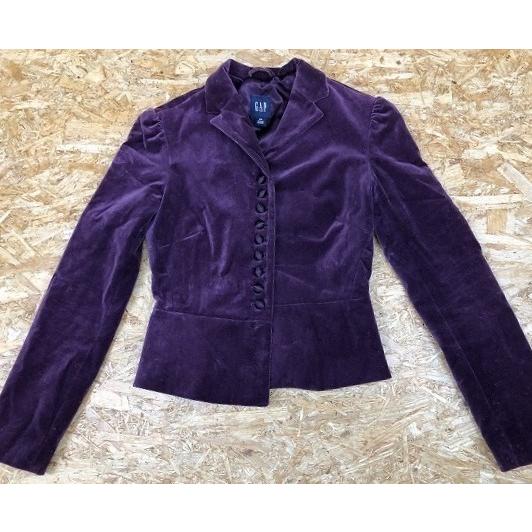 Gap ギャップ サイズ00 レディース テーラードジャケット 若干厚手 総裏地 パープル 紫 Kl Undo Rowa ヤフー店 通販 Yahoo ショッピング