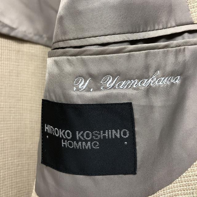 ヒロココシノ オム HIROKO KOSHINO HOMME テーラードジャケット 背抜き