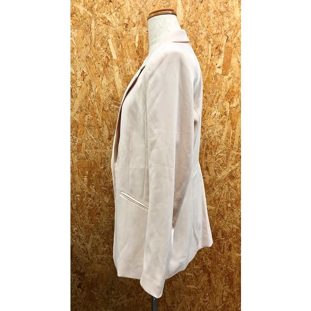 H M エイチアンドエム 10 レディース テーラード ガウンジャケット ボタン無し 肩パッド 総裏地 ポリ エラスタン ライトピンクベージュ Kl Undo Rowa ヤフー店 通販 Yahoo ショッピング