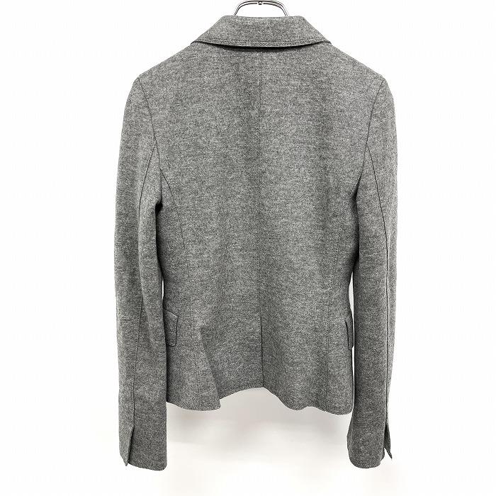 UNTITLEDアンタイトルグレーシングル1Bテーラドジャケットスカートスーツ UNTITLED（アンタイトル） テーラードジャケット 総裏地 1つボタン留め