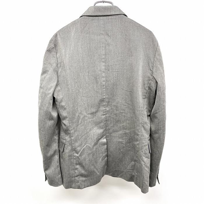 MEN'S MELROSE テーラードジャケットドット柄の背抜き裏地 長袖 ポリエステル×レーヨンなど 3 ヘザーグレー×ネイビー 杢グレー メンズ | MEN'S MELROSE | 01