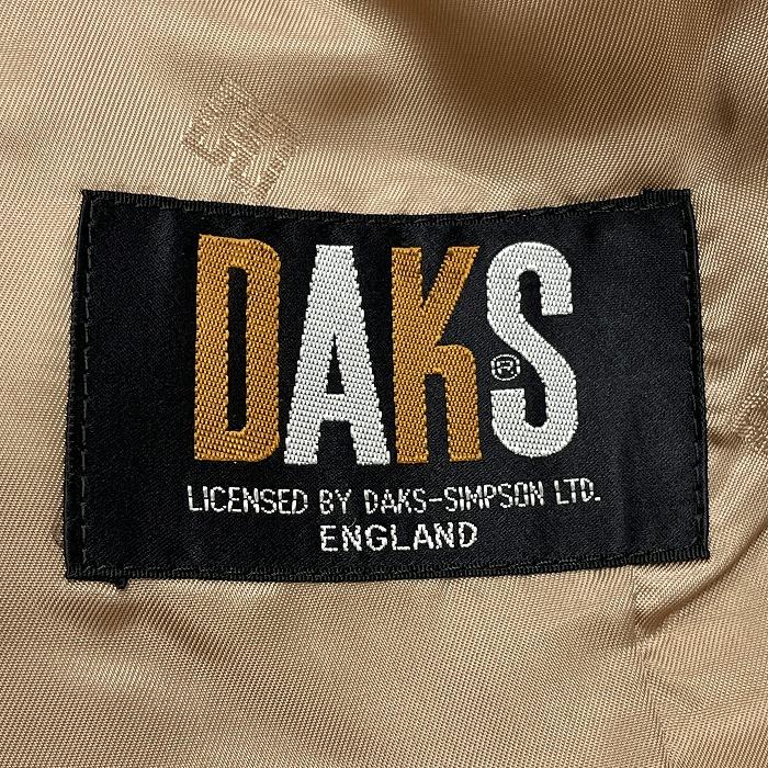DAKS ダックス テーラードジャケット 総裏地 チェック 長袖 毛 DAKS ダックス テーラードジャケット 総裏地 チェック 長袖 毛