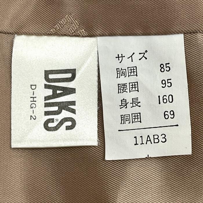 DAKS ダックス テーラードジャケット 総裏地 チェック 長袖 毛 DAKS ダックス テーラードジャケット 総裏地 チェック 長袖 毛