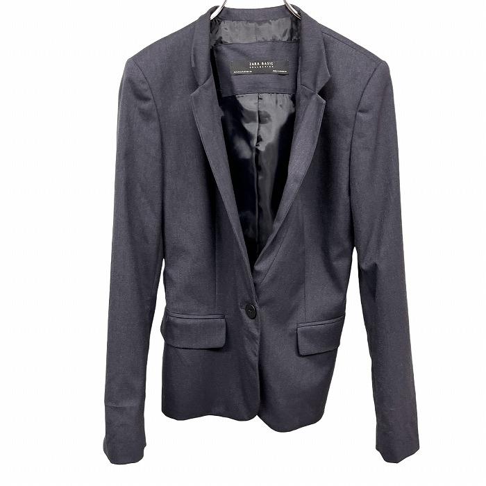 ZARA ザラ テーラードジャケット 総裏地 肩パッド入り 無地 ZARA ザラ テーラードジャケット 総裏地 肩パッド入り 無地