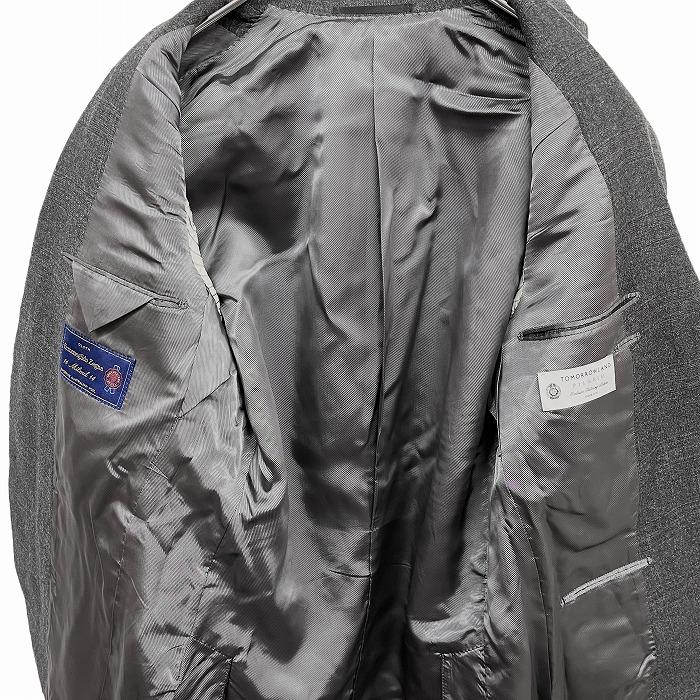 TOMORROWLAND PILGRIM グレー テーラードジャケット TOMORROWLAND PILGRIM テーラードジャケット チェック ウール