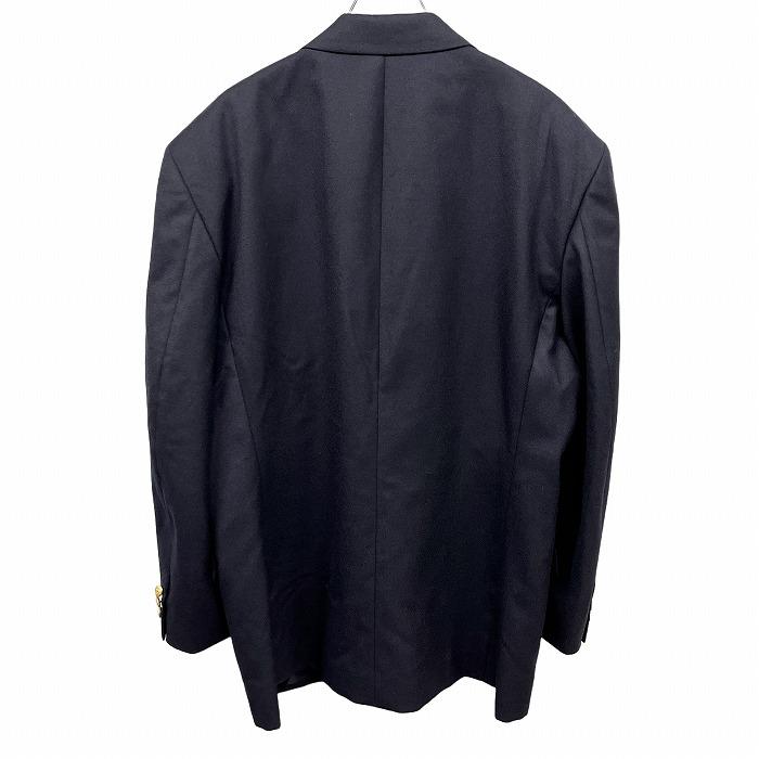 STAGE-LOVE ブレザー ジャケット 厚手の肩パッド(厚さ約3cm) 無地 背抜き裏地 毛100% 98AB6(胸囲98/胴囲88/身長175) ネイビー 紺 メンズ |  | 01