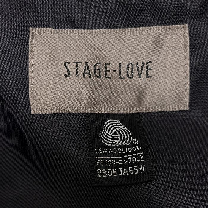 STAGE-LOVE ブレザー ジャケット 厚手の肩パッド(厚さ約3cm) 無地 背抜き裏地 毛100% 98AB6(胸囲98/胴囲88/身長175) ネイビー 紺 メンズ |  | 04