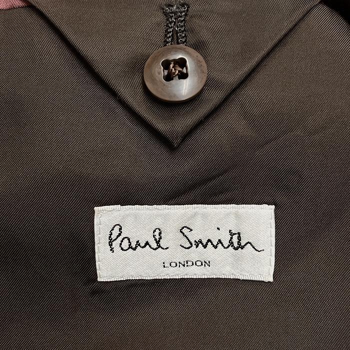 ★希少 羊革★ ポールスミス コレクション テーラード ジャケット 裏地花柄 黒 ☆希少 羊革☆ ポールスミス コレクション テーラード