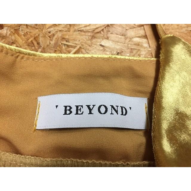 ビヨンド BEYOND ビスチェ トップス ベロア フリル ポリエステル100% イエローゴールド系 レディース | BEYOND | 06