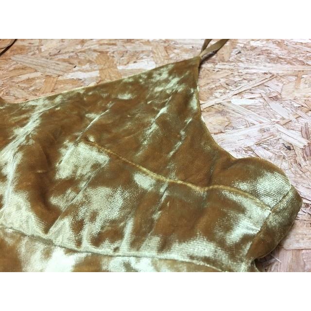 ビヨンド BEYOND ビスチェ トップス ベロア フリル ポリエステル100% イエローゴールド系 レディース | BEYOND | 01