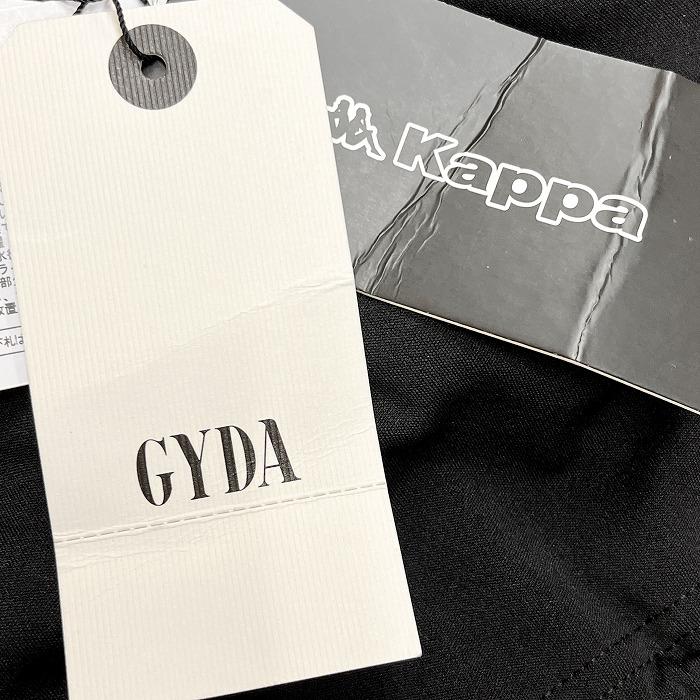 【新品】 GYDA × KAPPA ジェイダ×カッパ F レディース ロゴライン ベアビスチェ 胸にカップ入り ストレッチ ブラック×ホワイト系 黒 | GYDA | 04