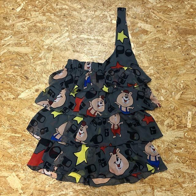 【コラボ】 WC 若槻千夏 × BROWNY キャミソール 裏地付き ティアード ワンショルダー カットソー 半袖 ポリ100% Ｍ グレー レディース | WC | 05