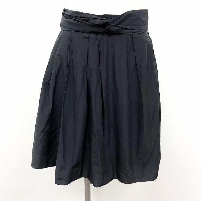 MACPHEE マカフィー　スカート　プリーツ　ラップ　黒　日本製　　38 MACPHEE マカフィースカートプリーツラップ黒日本製38