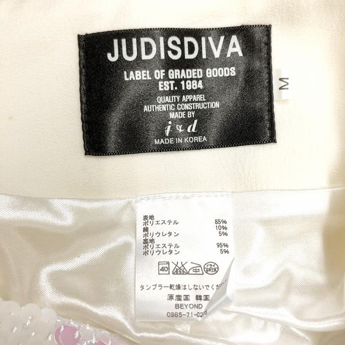 JUDISDIVA - M レディース ミニスカート スパングル スパンコール 裏地付 ポリエステル×綿×ポリウレタン ホワイト×オフホワイト×ピンク |  | 03