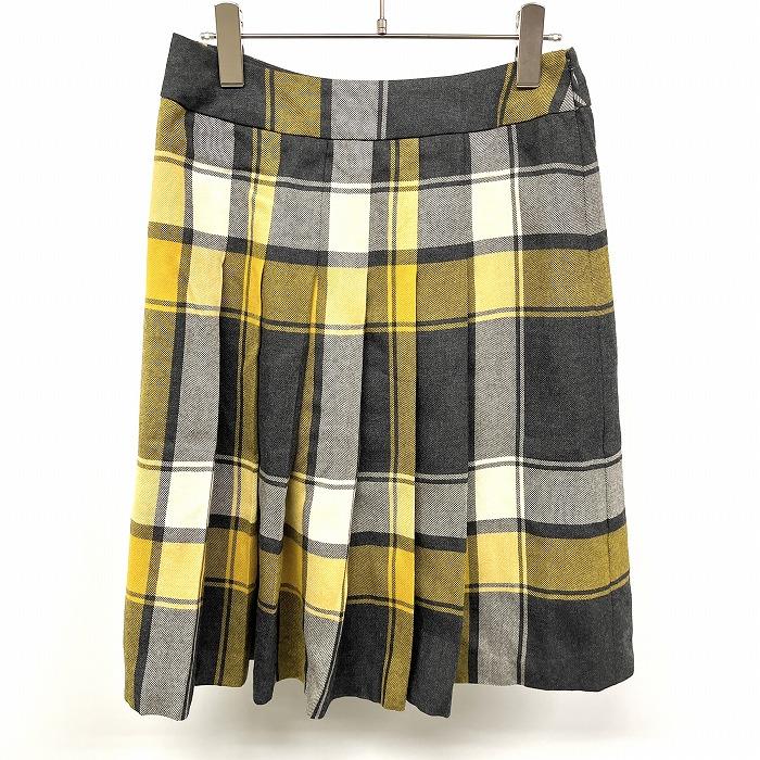 スモック ブロックチェック◇グレー×イエロー◇ 重ねドット スモック