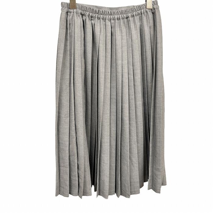アースミュージックアンドエコロジー 【新品】 スキスカ プリーツ ミモレ丈 スカート 無地 ポリ×レーヨン F ヘザーグレー レディース | earth music&ecology | 01