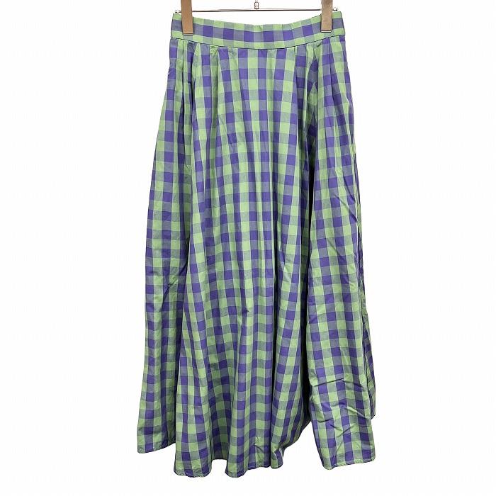 niko and…（ニコアンド） Aライン ロング スカート チェック シャツ