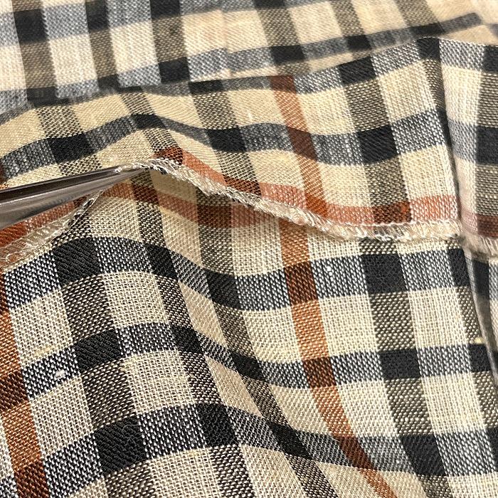 DAKS ダックス スカート ロング チェック プリーツ フレア A