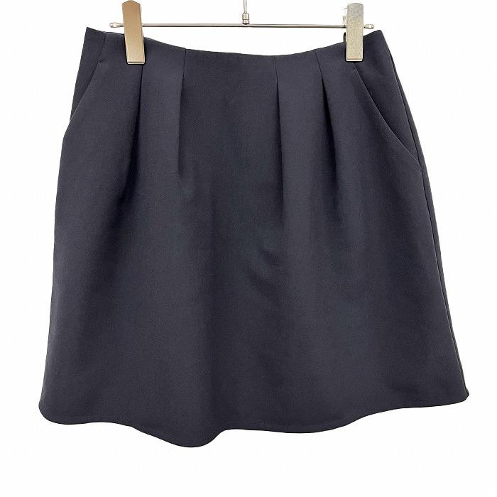 組曲 クミキョク KUMIKYOKU ひざ丈 スカート 無地 裏地付き
