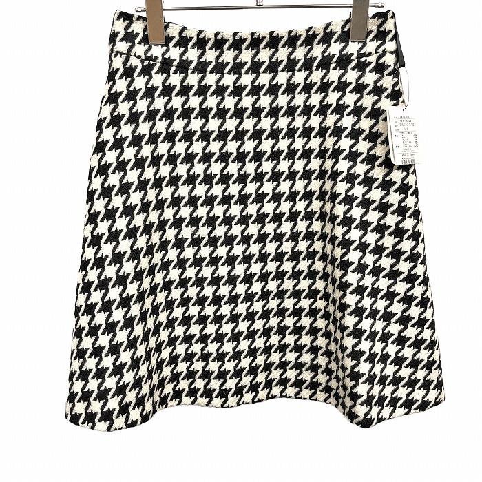 インディヴィ　スカートスーツ　イタリア高級生地 ロロピアーナ　シルク混　千鳥柄 インディヴィ スカートスーツ イタリア高級生地 ロロピアーナ シルク混