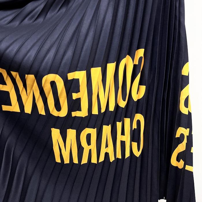 【新品】RCWB RODEO CROWNS WIDE BOWL ロングスカート 『IMPRESS SOMEONE WITH ONE'S CHARM』 ポリ100% F ネイビー 紺×黄 レディース |  | 01