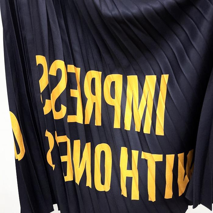 【新品】RCWB RODEO CROWNS WIDE BOWL ロングスカート 『IMPRESS SOMEONE WITH ONE'S CHARM』 ポリ100% F ネイビー 紺×黄 レディース |  | 02