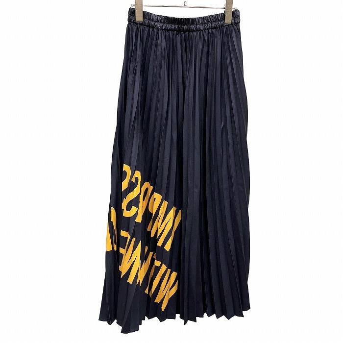 【新品】RCWB RODEO CROWNS WIDE BOWL ロングスカート 『IMPRESS SOMEONE WITH ONE'S CHARM』 ポリ100% F ネイビー 紺×黄 レディース |  | 03