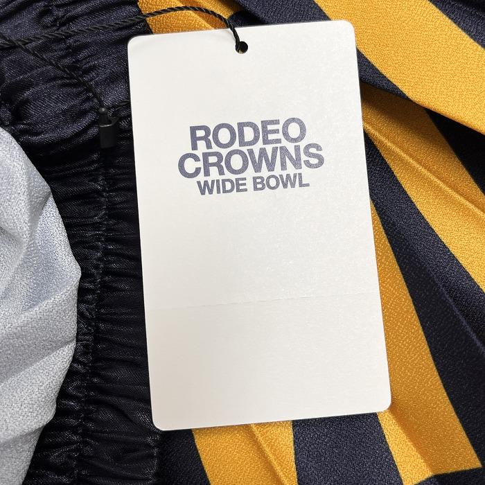 【新品】RCWB RODEO CROWNS WIDE BOWL ロングスカート 『IMPRESS SOMEONE WITH ONE'S CHARM』 ポリ100% F ネイビー 紺×黄 レディース |  | 04