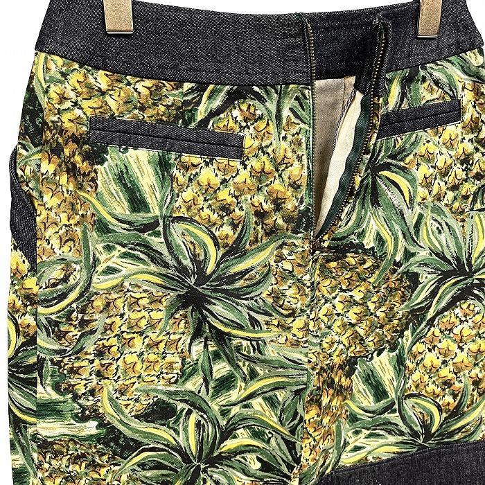 KEITA MARUYAMA（ケイタマルヤマ） スカート ひざ丈 パイナップル柄 一