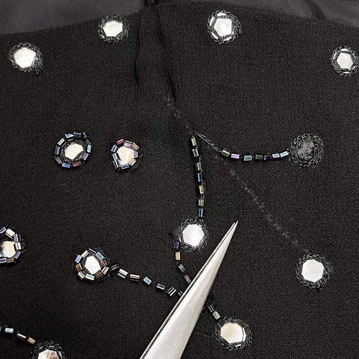 ボッシュ BOSCH ビーズシフォンキャミソール 裏地付き プルオーバー レーヨン100%(裏地：キュプラ100%) M ブラック 黒 レディース | BOSCH（DIY、工具） | 02