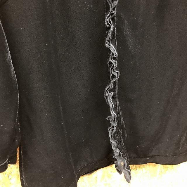 Aylesbury アリスバーリー M レディース ベロアトップス フロントホック カットソー 半端袖 ポリエステル×ポリウレタン ブラック 黒 | Aylesbury | 05