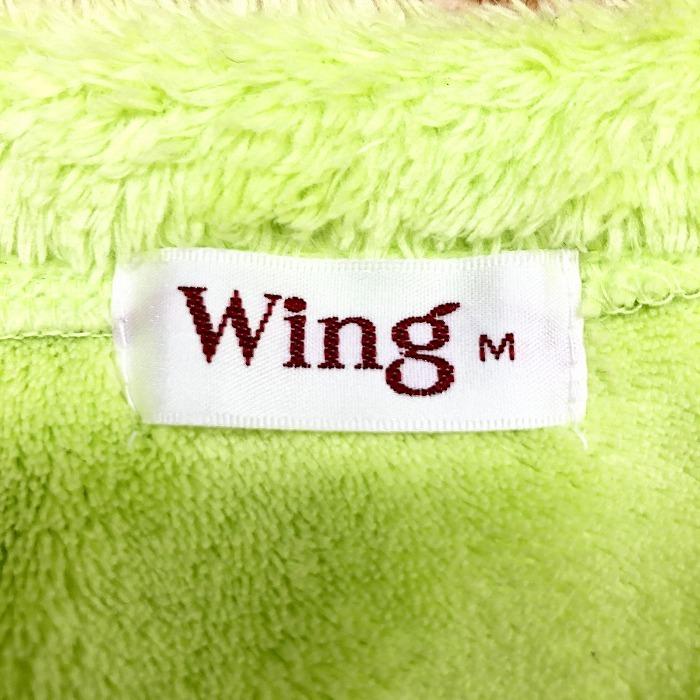 ウイング Wing フリースチュニック ワンピース ルームウェア 裏地無し Vネック 半袖 ポリエステル100% M グリーン 黄緑 レディース | Wing | 04