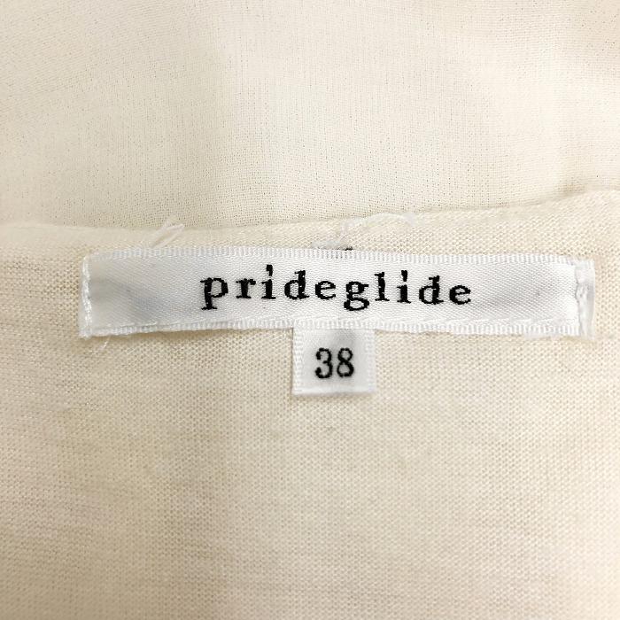 プライドグライド prideglide プルオーバーティアードシフォントップス スカラップ ビーズネック 7分袖 ポリ100% 38 アイボリー レディース | プライドグライド | 02