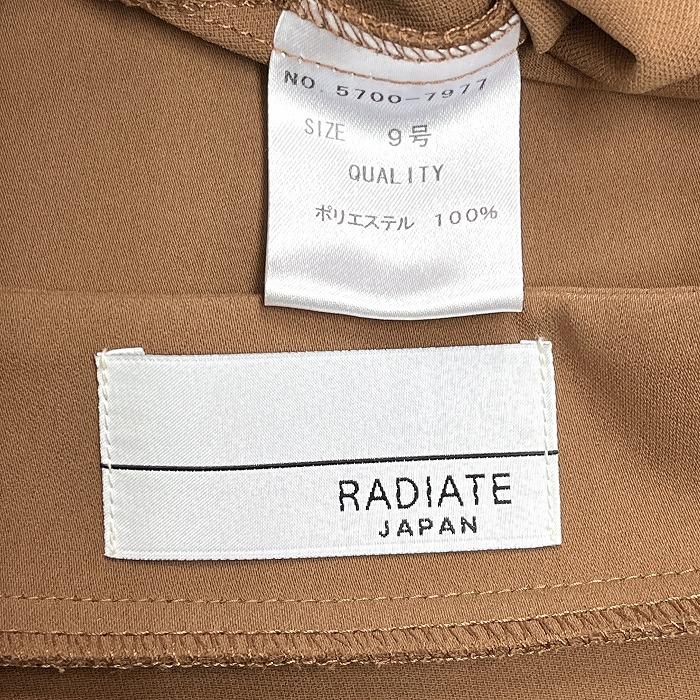ラディエイト RADIATE プルオーバー トップス カットソー シャツ スキッパー 無地 7分袖 ロングテール ポリ100% M 9号 ブラウン レディース |  | 02